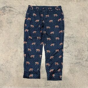 Nwot. J. Crew Tiger Print Silk Pant Sz 12
